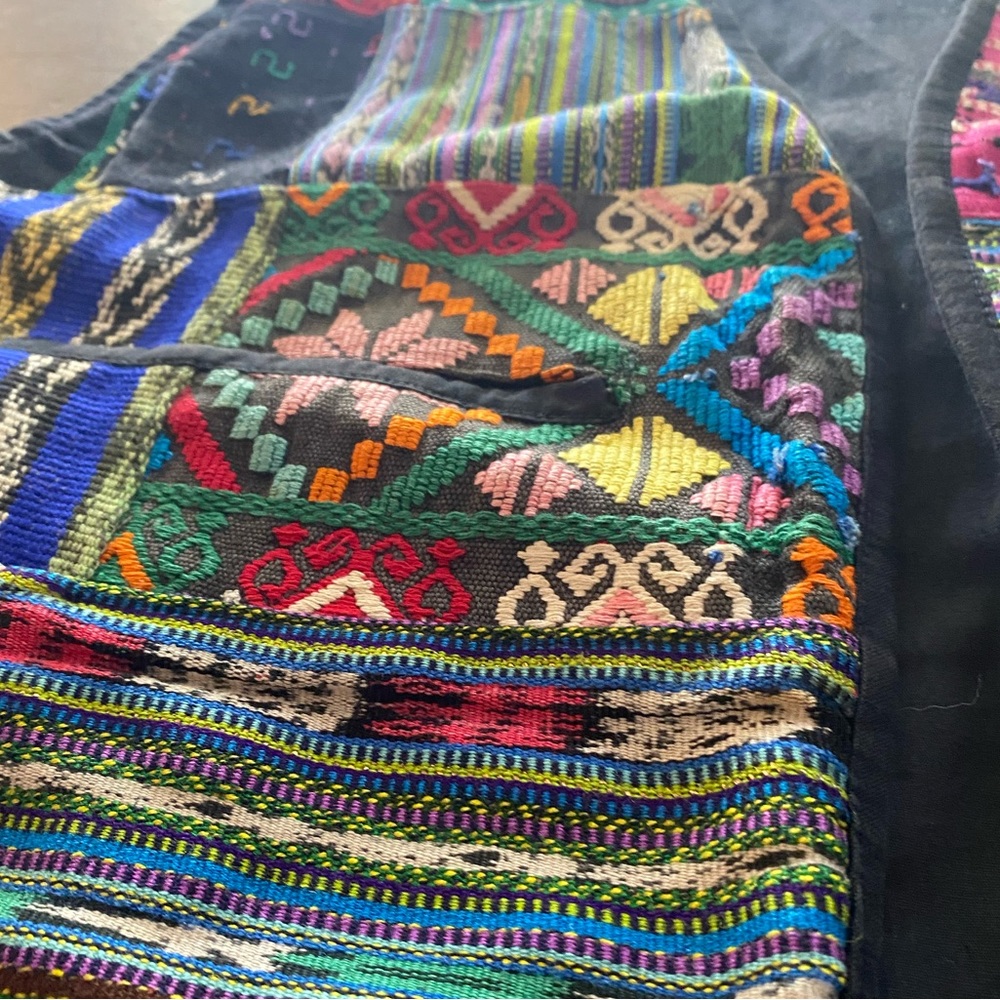 Embroidered Vintage Patchwork Grandmacore Vest - image 5